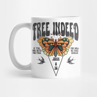 Free Indeed Boho Christian Mug